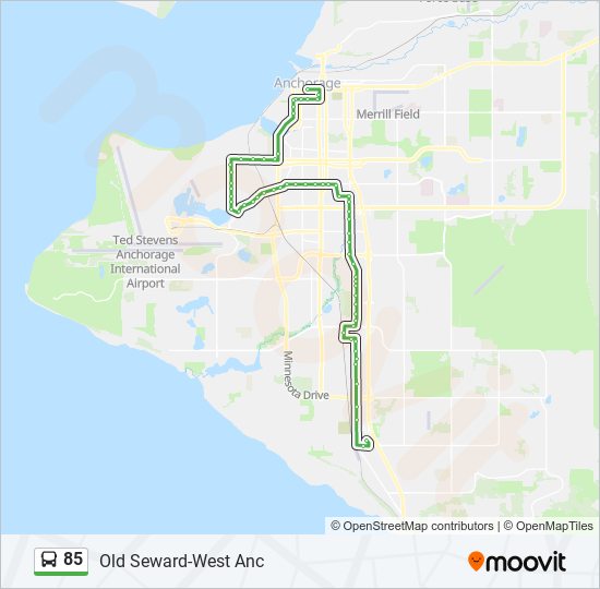 85 bus Line Map