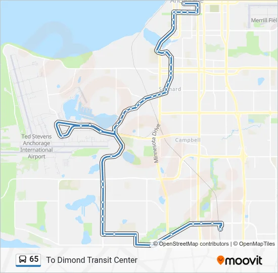 65 Route: Schedules, Stops & Maps - To Dimond Transit Center (Updated)
