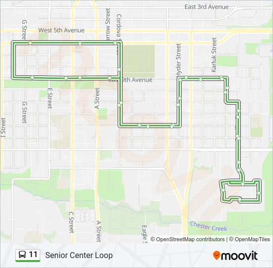 11 Bus Line Map