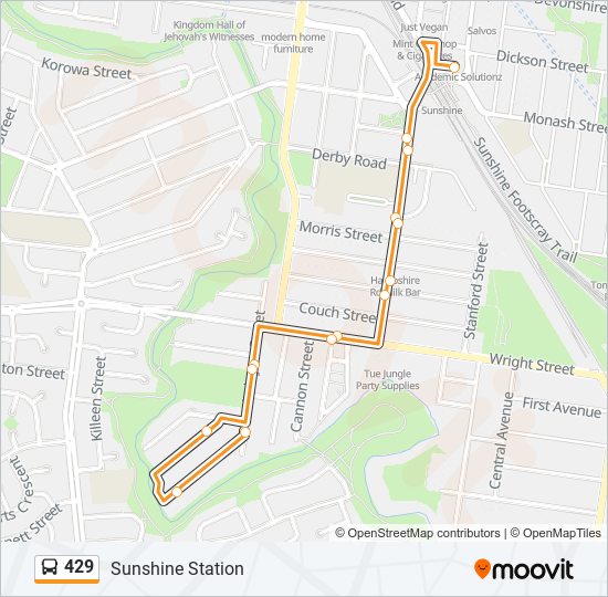 Mapa de 429 de autobús