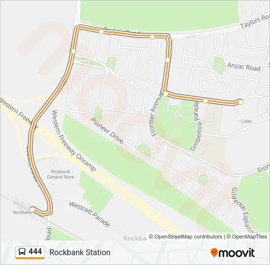 444 Bus Line Map