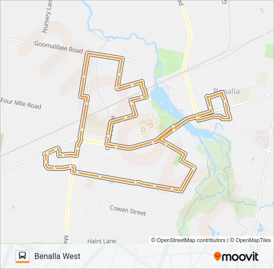 1 Bus Line Map