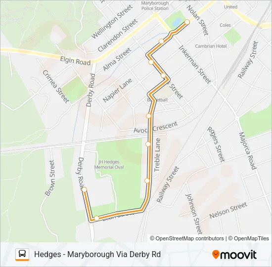 1 Bus Line Map