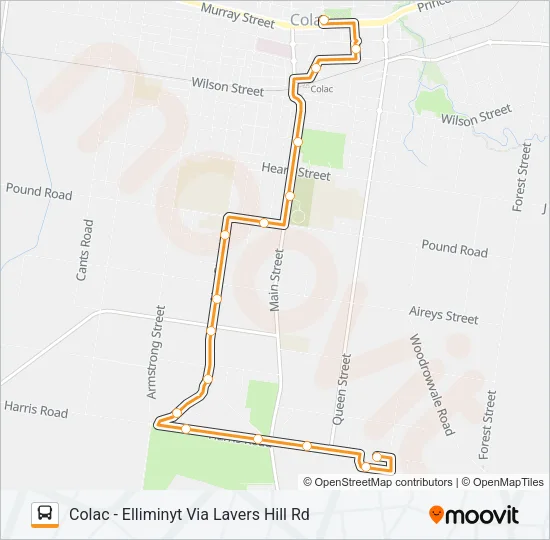 1 Bus Line Map