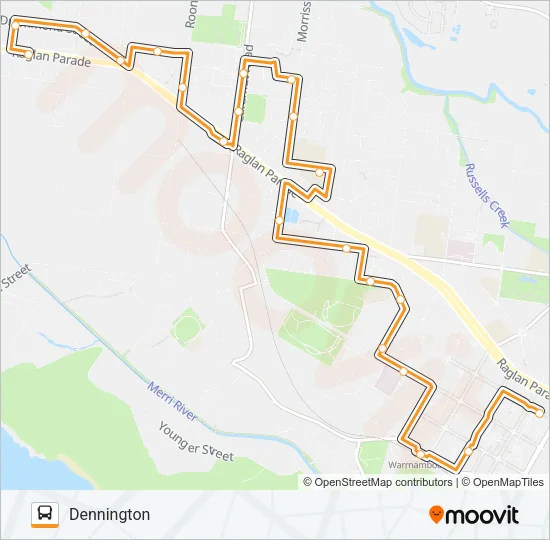 1 Bus Line Map