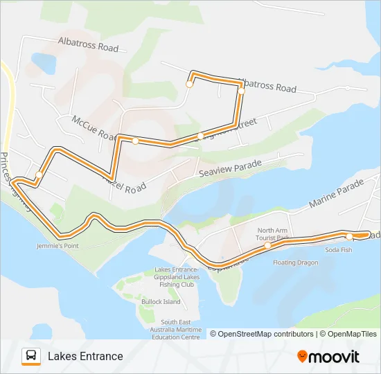 1 Bus Line Map