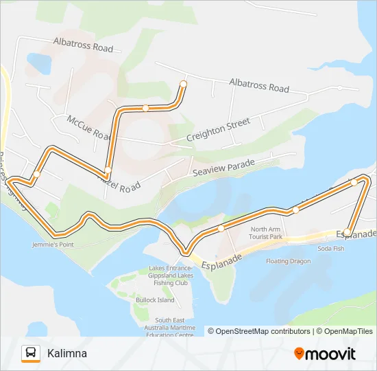 1 Bus Line Map