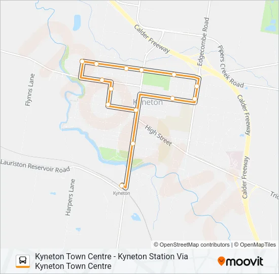 1 Bus Line Map