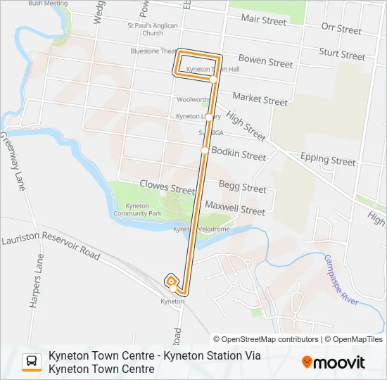 1 Bus Line Map