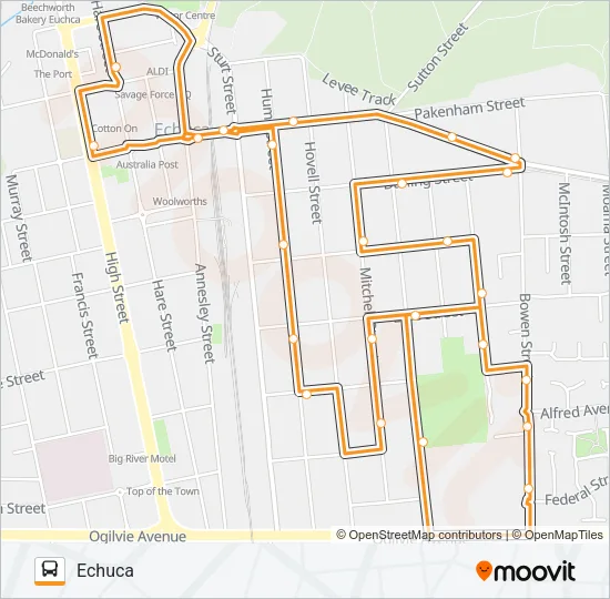 2 Bus Line Map