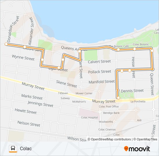 2 Bus Line Map