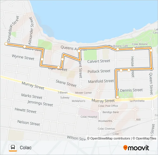 2 Bus Line Map