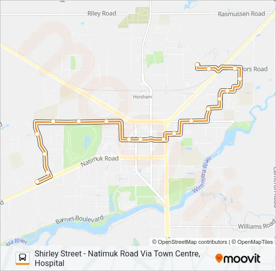 2 Bus Line Map