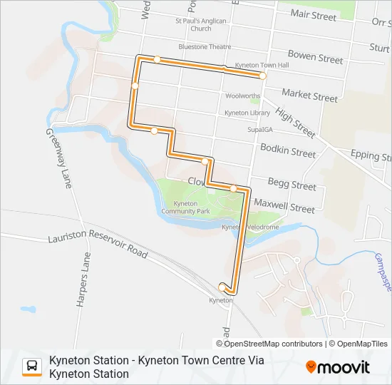 2 Bus Line Map