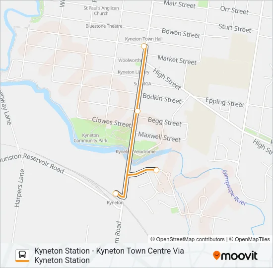 2 Bus Line Map