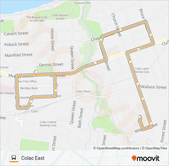 3 Bus Line Map