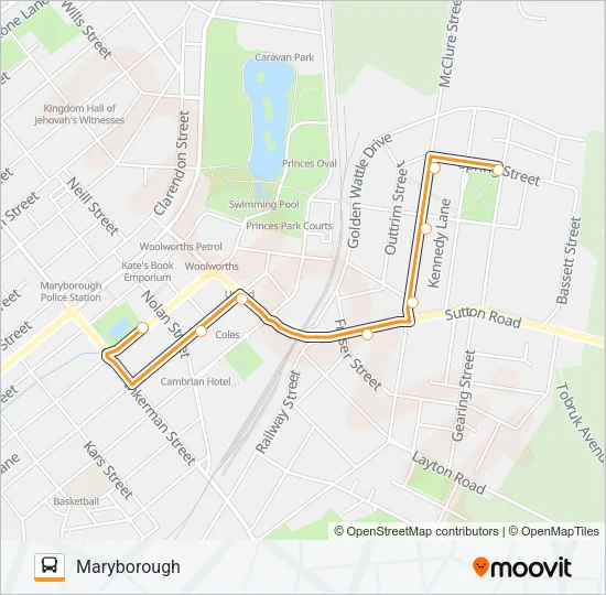 3 Bus Line Map