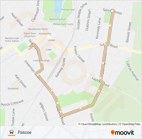 3 Bus Line Map