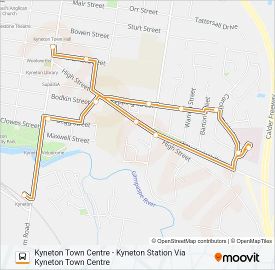 3 Bus Line Map