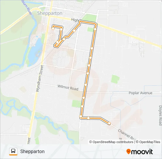 5 Bus Line Map
