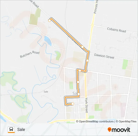 5 Bus Line Map