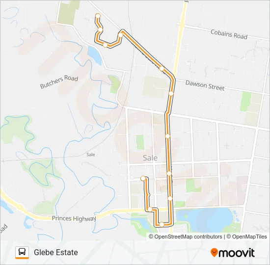 5 Bus Line Map