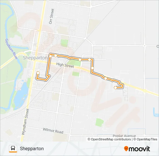 7 Bus Line Map