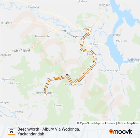 7 Bus Line Map
