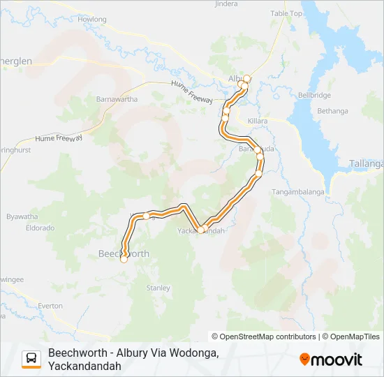 7 Bus Line Map