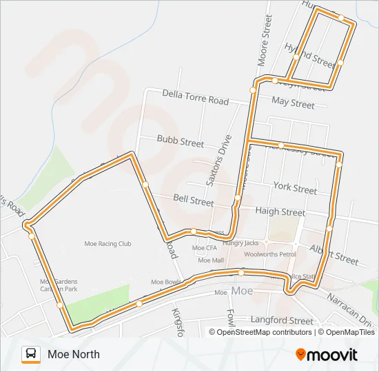 13 Bus Line Map
