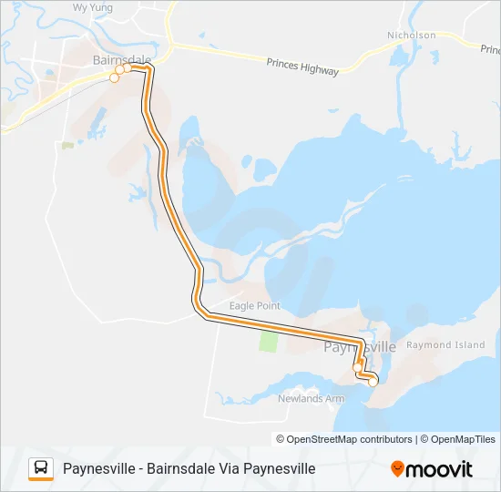 13 Bus Line Map