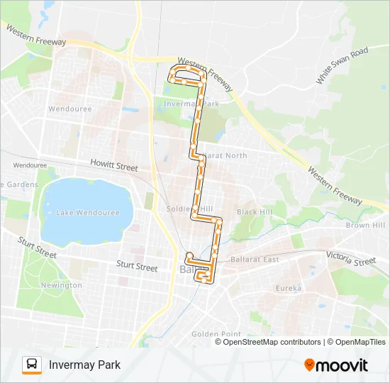 13 Bus Line Map