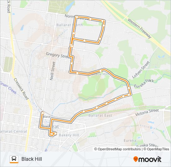 14 Bus Line Map