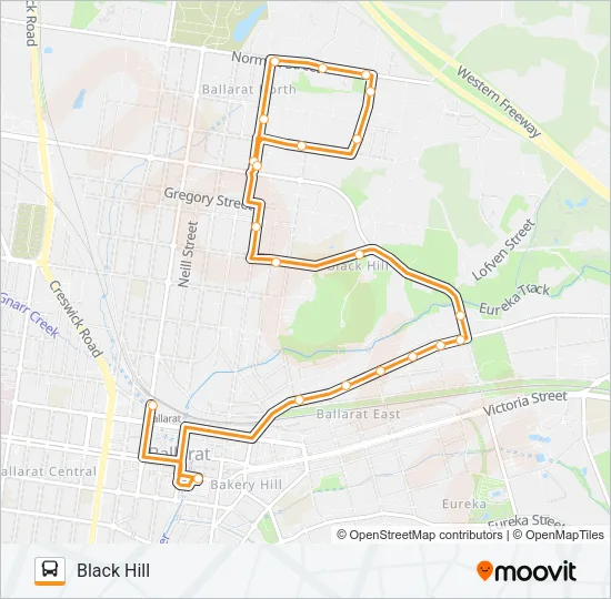 14 Bus Line Map
