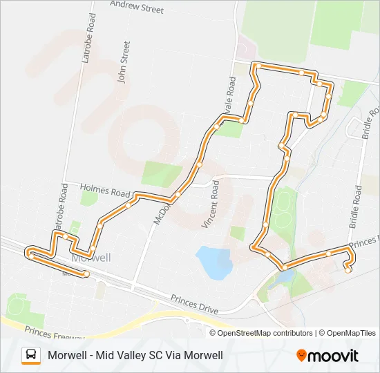 21 Bus Line Map