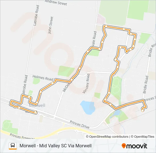 21 Bus Line Map