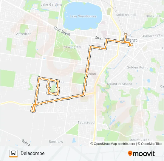 25 Bus Line Map