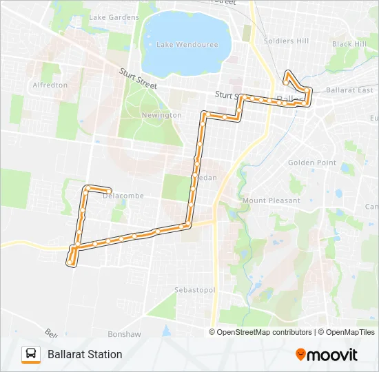 25 Bus Line Map