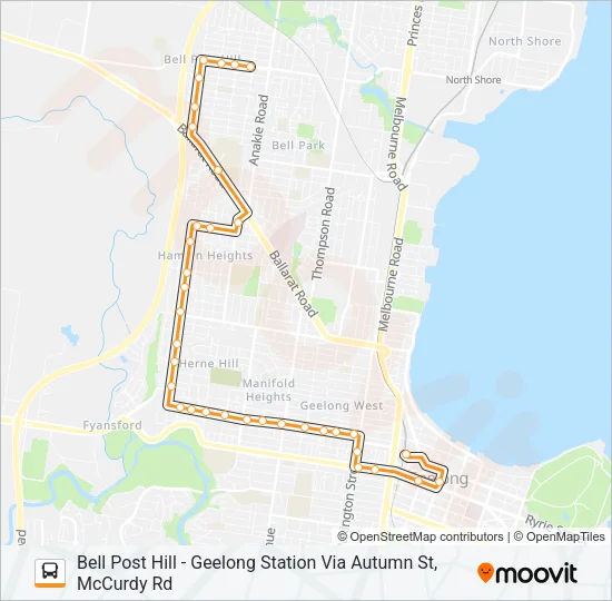 25 Bus Line Map