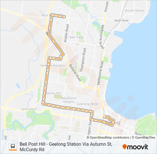 25 Bus Line Map