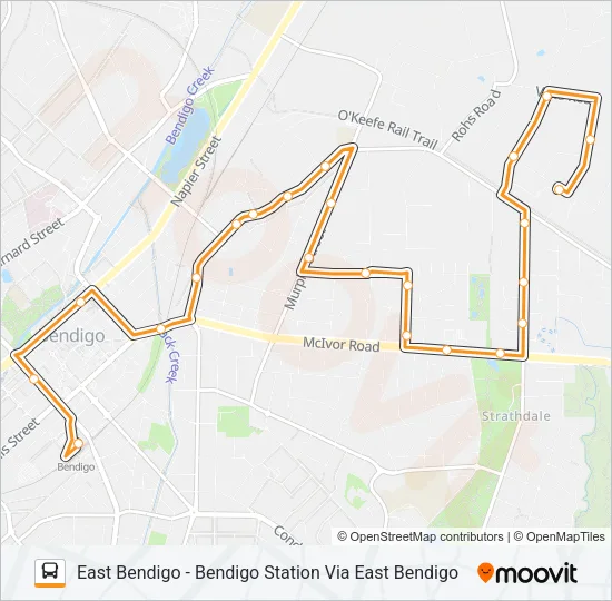 60 Bus Line Map