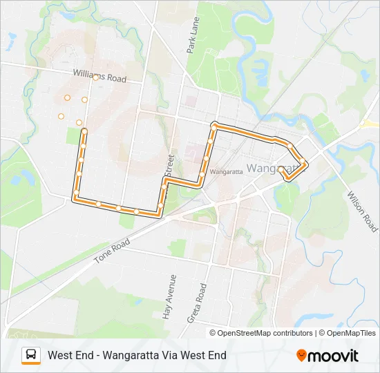 401 Bus Line Map