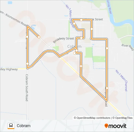 COBRAM VIA COBRAM Bus Line Map