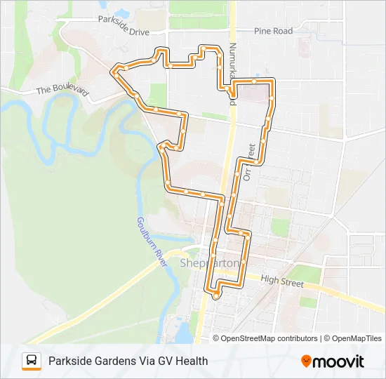 1 Bus Line Map