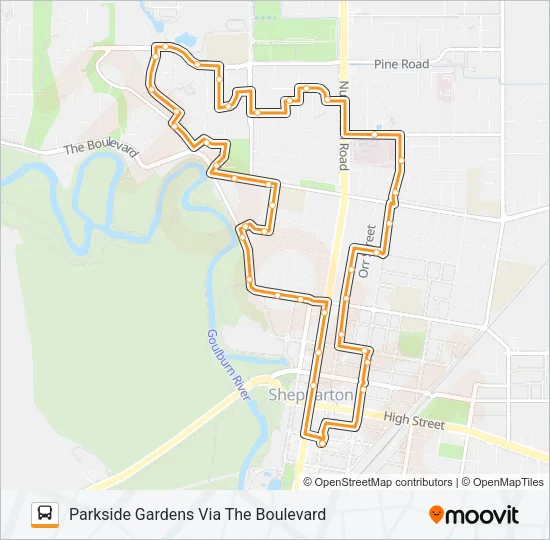 2 Bus Line Map