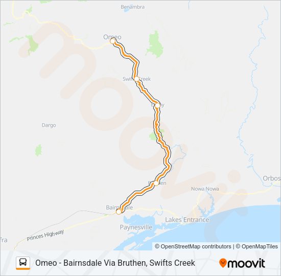 14 Bus Line Map