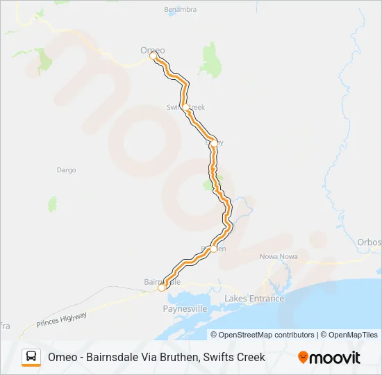 14 Bus Line Map