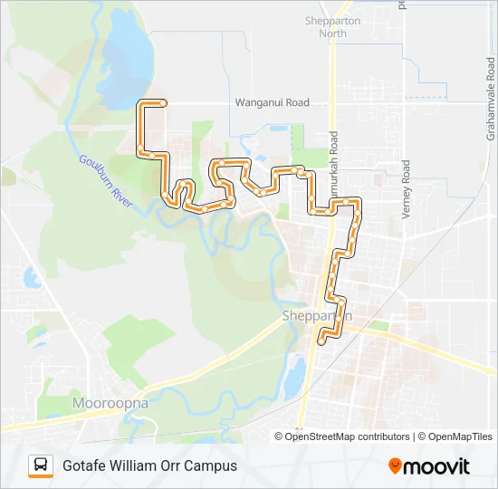 3 Bus Line Map