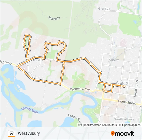 NSW901 Bus Line Map