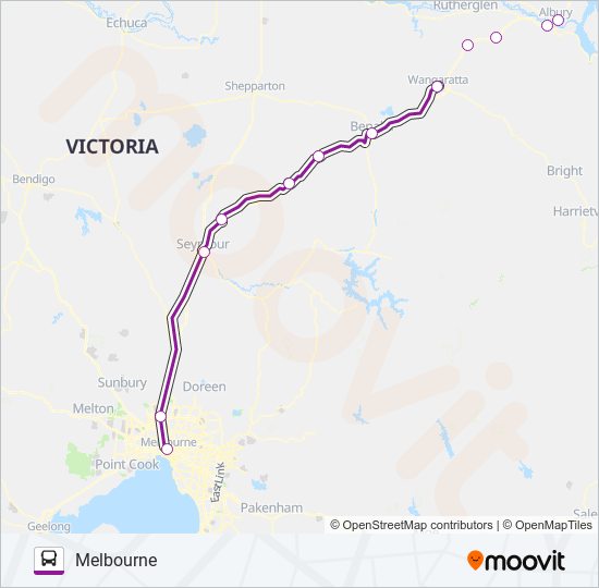 melbourne albury via seymour Route Schedules, Stops & Maps Melbourne (Updated)